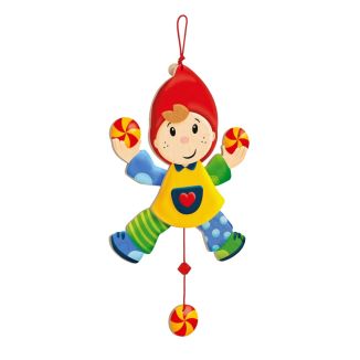 Spielmaterial vom Artikel 60008, Carli, Hampelmann Zwerg aus Holz, 26 cm