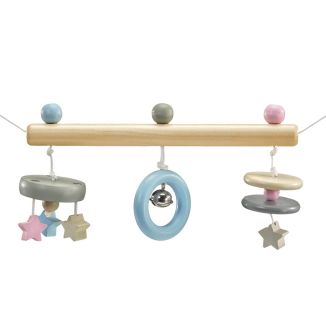 bellybutton: Sternchen, Wagenkette mit Schlaufen zum Befestingung mit Glöckchen aus Holz, 63 cm bellybutton: Sternchen, Wagenkette mit Schlaufen zum Befestingung mit Glöckchen aus Holz, 63 cm