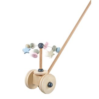 Spielmaterial vom Artikel 64018, bellybutton: Sternchenkarusell, Schiebefigur mit Klapper Kugeln aus Holz, 20 cm