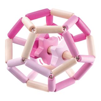 Weiteres Spielmaterial vom Artikel 64021, bellybutton: Sternentanz rosa, elastischer Greiflingsball aus Holz mit Klappersterne, 11,5 cm Weiteres Spielmaterial vom Artikel 64021, bellybutton: Sternentanz rosa, elastischer Greiflingsball aus Holz mit Klappersterne, 11,5 cm