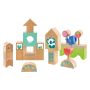 TULIP'S GARDEN by SELECTA® Kleinkindwelt: Holzbausteine Gewächshäuser, 34 Teile