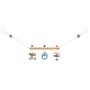 Spielmaterial vom Artikel 64016, bellybutton: Sternchen, Wagenkette aus Holz, 63 cm
