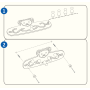 Steiff: Garderobe mit 5 Haken, 44 x 19 cm