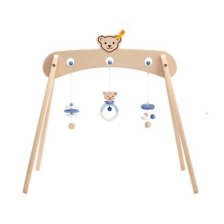Steiff: Spieltrapez blau aus Massivholz, 59 cm