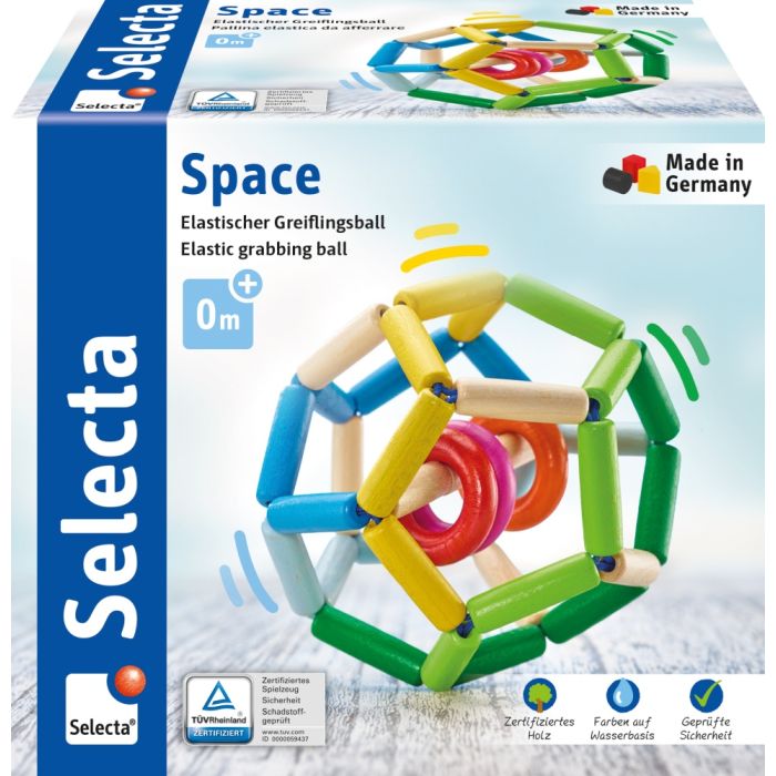 Verpackungsvorderseite aus einem anderen Blickwinkel vom Artikel 61008, Space, Greiflingball