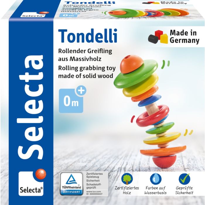 Verpackungsvorderseite aus einem anderen Blickwinkel vom Artikel 61042, Tondelli, rollender Greifling