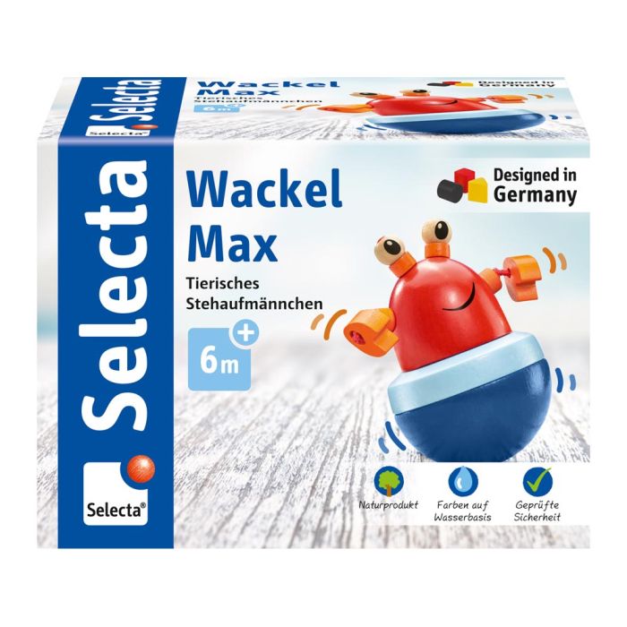 Vorderseite der Verpackung vom Artikel 61066, Wackel Max