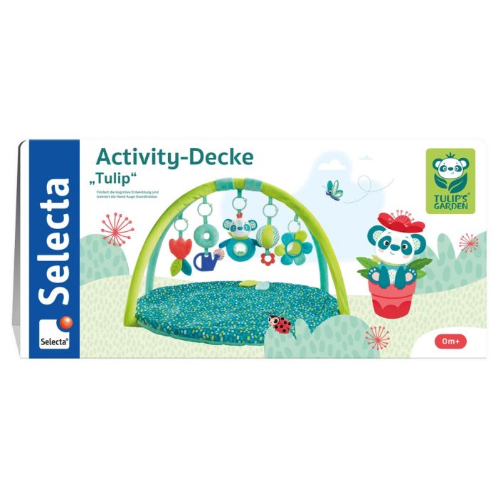 TULIP'S GARDEN by SELECTA® Soft Toy: Activity-Decke Tulip, 83 cm