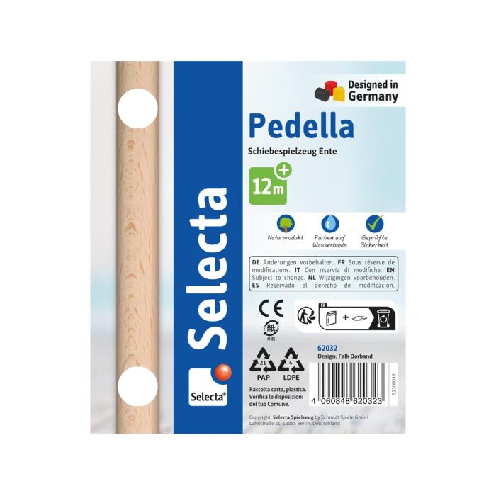 Pedella, Schiebe-und Nachziehspielzeug, 14 cm
