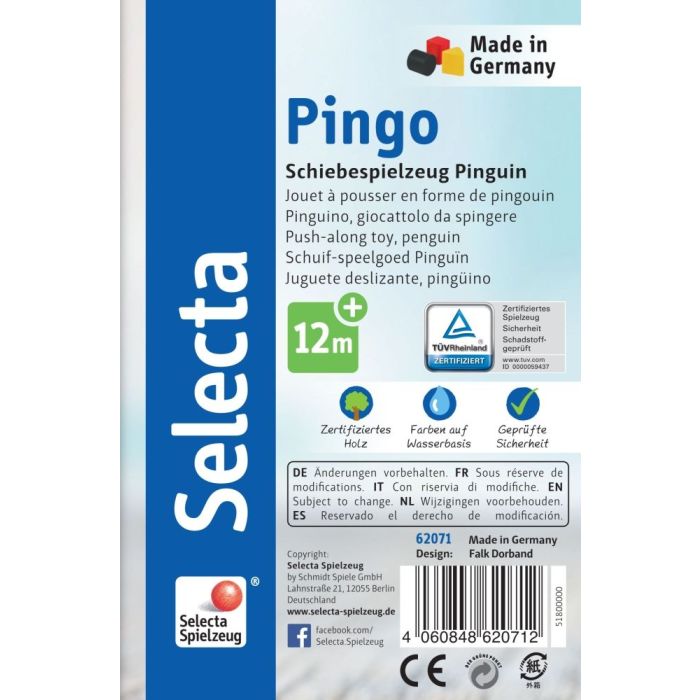 Weitere Seitenansicht der Verpackung vom Artikel 62071, Pingo Schiebefigur aus Holz, 13 cm