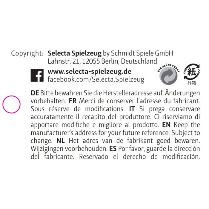 Rückseite der Verpackung vom Artikel 62083, Coloformi, Schiebespaß mit Farben und Formen, 19,5 cm