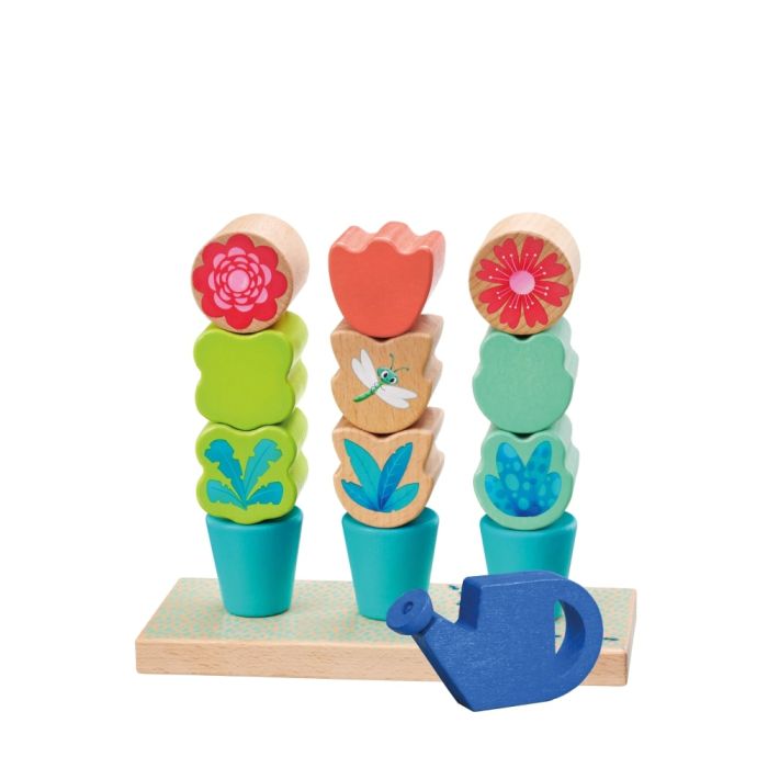TULIP'S GARDEN by SELECTA® Kleinkindwelt: Steckspiel Blumen, 14 Teile 