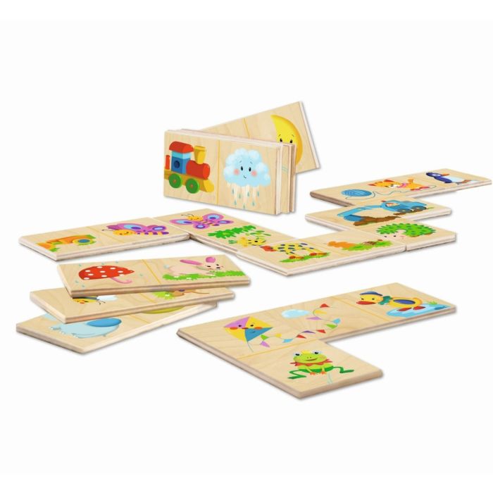 Weiteres Spielmaterial vom Artikel 63024, Bilderschlange, Legespiel aus Holz, 20 Teile
