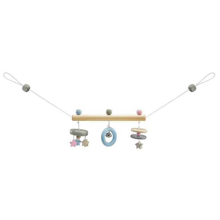 Spielmaterial vom Artikel 64016, bellybutton: Sternchen, Wagenkette aus Holz, 63 cm