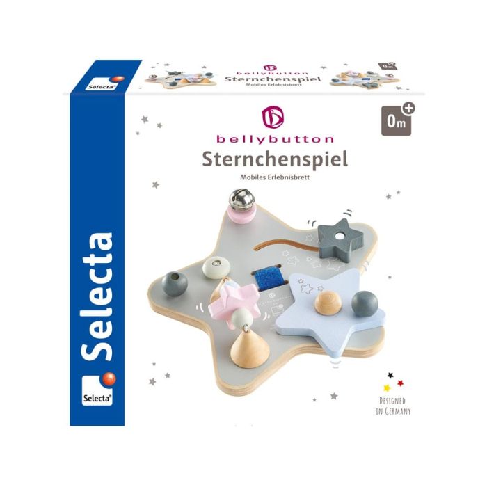 bellybutton: Sternchenspiel, Mobiles Erlebnisbrett aus Holz, 19 cm