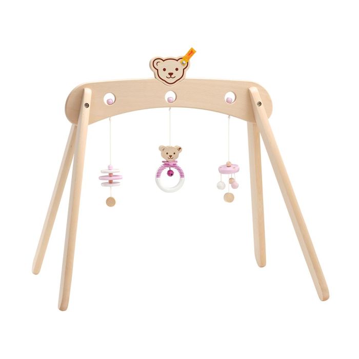 Steiff: Spieltrapez rosa aus Massivholz, 59 cm