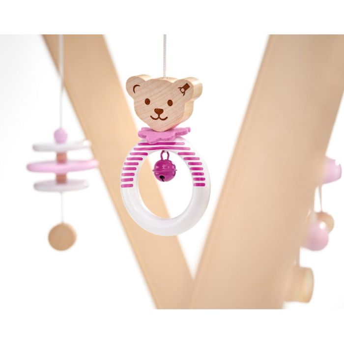 Steiff: Spieltrapez rosa aus Massivholz, 59 cm