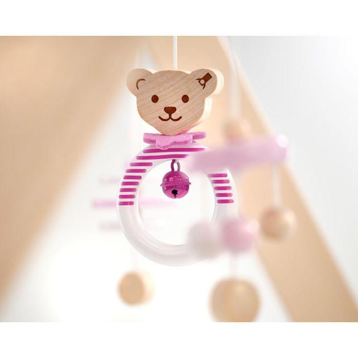 Steiff: Spieltrapez rosa aus Massivholz, 59 cm