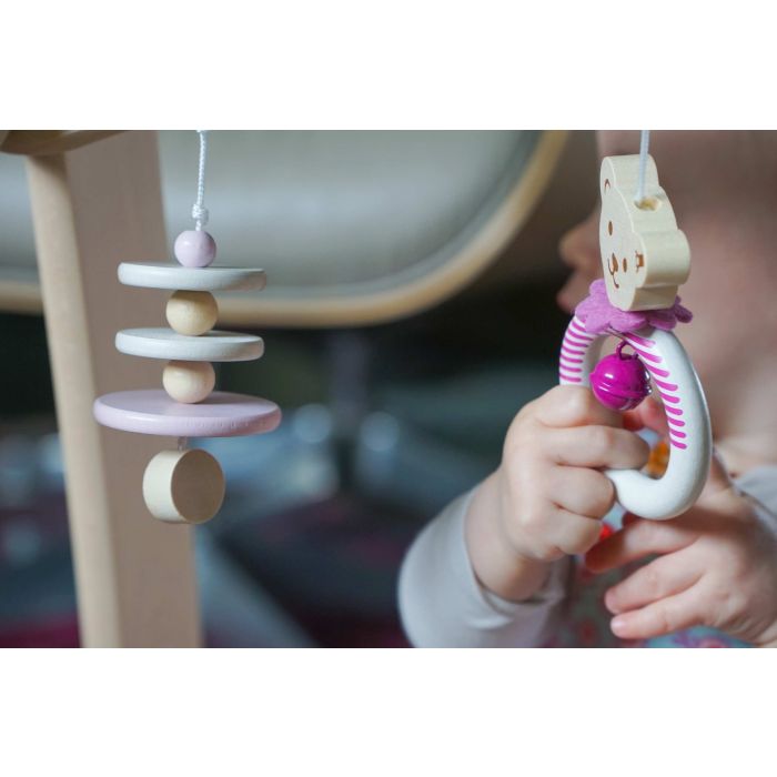 Steiff: Spieltrapez rosa aus Massivholz, 59 cm