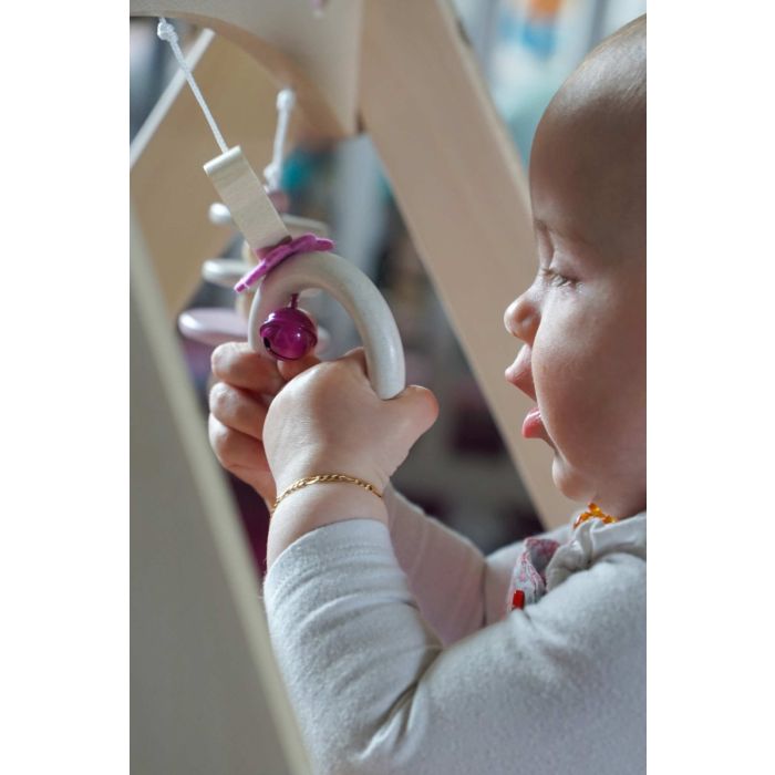 Steiff: Spieltrapez rosa aus Massivholz, 59 cm