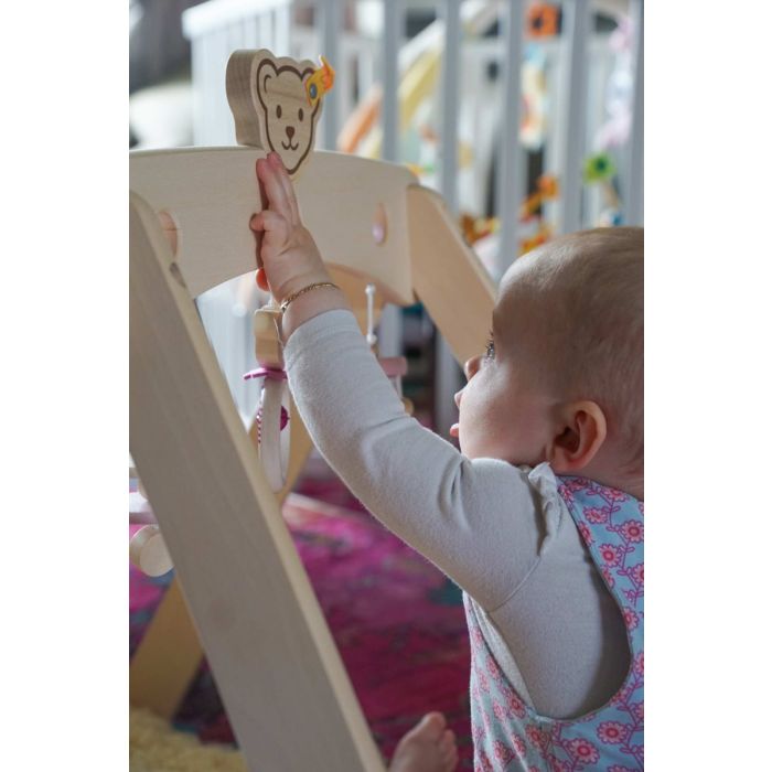 Steiff: Spieltrapez rosa aus Massivholz, 59 cm