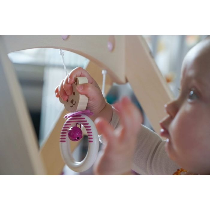 Steiff: Spieltrapez rosa aus Massivholz, 59 cm
