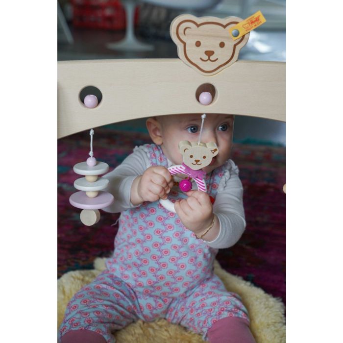 Steiff: Spieltrapez rosa aus Massivholz, 59 cm