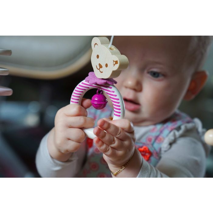 Steiff: Spieltrapez rosa aus Massivholz, 59 cm