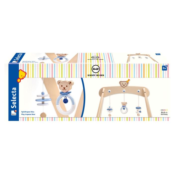 Steiff: Spieltrapez blau aus Massivholz, 59 cm