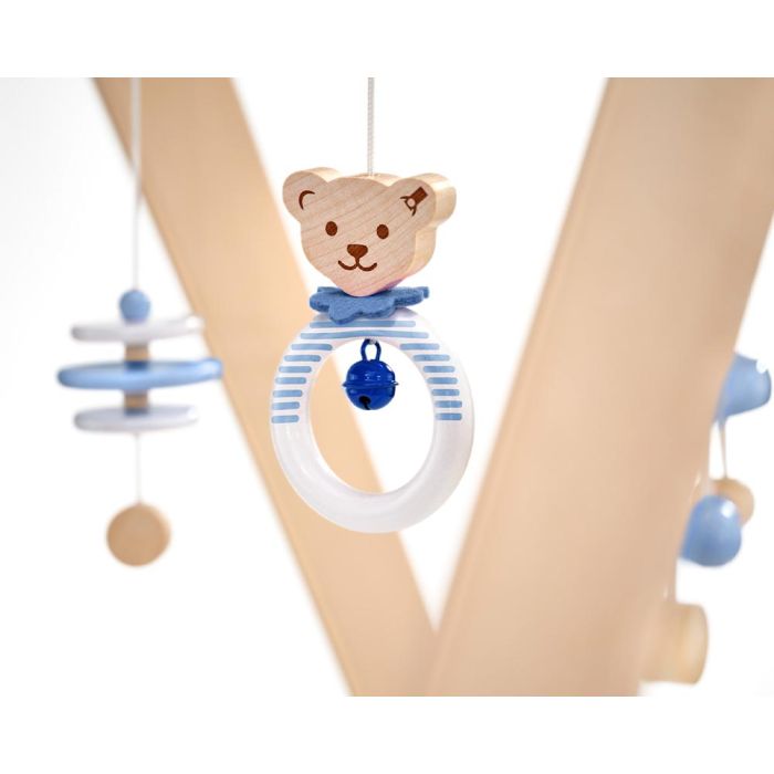 Steiff: Spieltrapez blau aus Massivholz, 59 cm