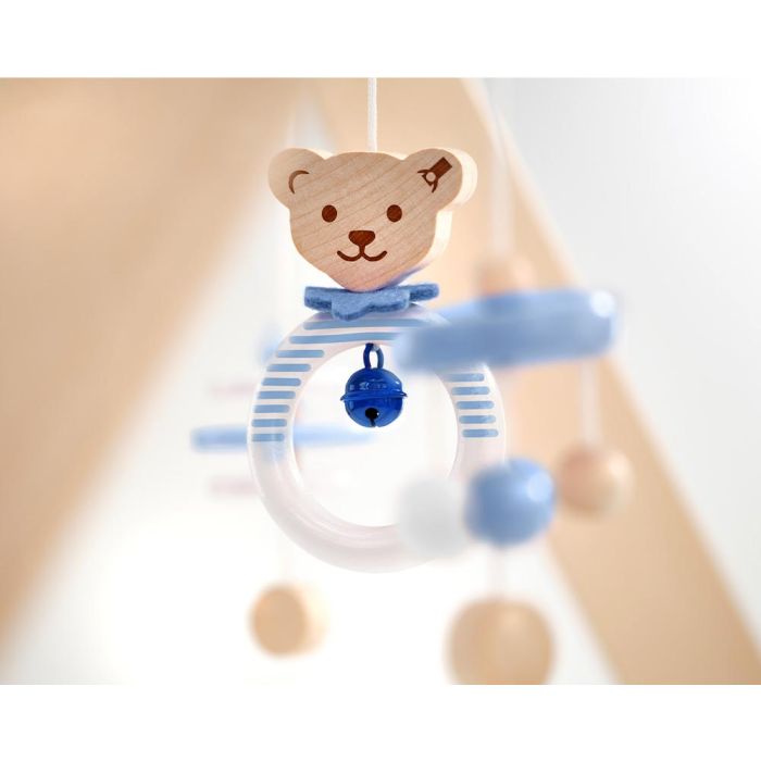 Steiff: Spieltrapez blau aus Massivholz, 59 cm