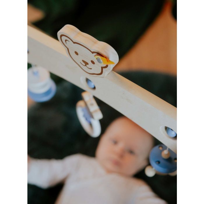 Steiff: Spieltrapez blau aus Massivholz, 59 cm