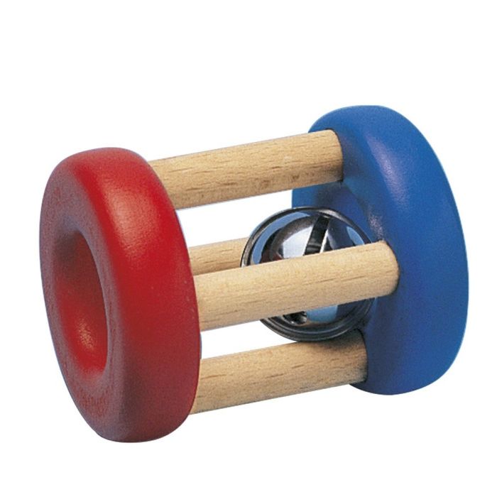 Spielmaterial vom Artikel 61032, Girollo, Greifspielzeug, Die Klang-Klapperrolle aus Holz, 7cm