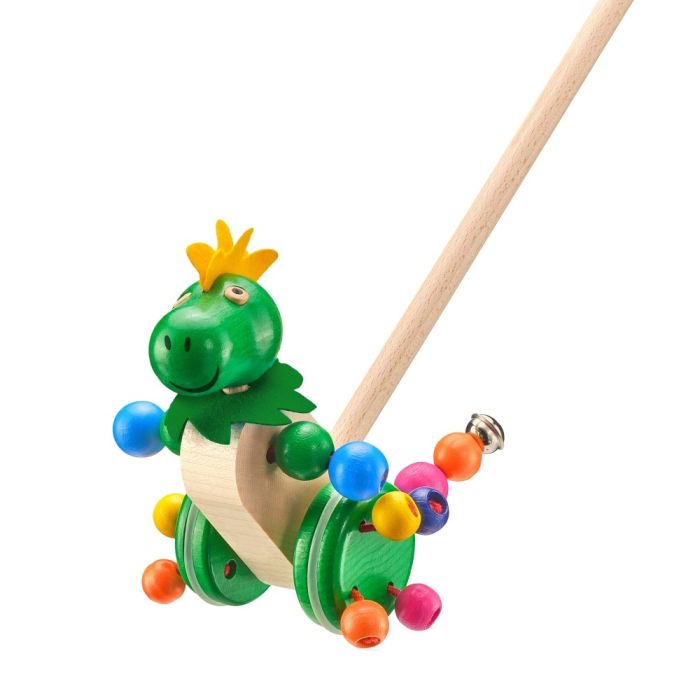 Spielmaterial vom Artikel 62027, Tattolo, Krokodil Schiebefigur mit Glöckchen aus Holz, 21 cm Spielmaterial vom Artikel 62027, Tattolo, Krokodil Schiebefigur mit Glöckchen aus Holz, 21 cm