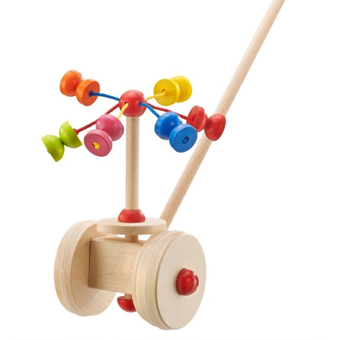 Spielmaterial vom Artikel 62031, Karussell, Schiebefigur mit bunten Klapper Kugeln aus Holz, 20 cm Spielmaterial vom Artikel 62031, Karussell, Schiebefigur mit bunten Klapper Kugeln aus Holz, 20 cm
