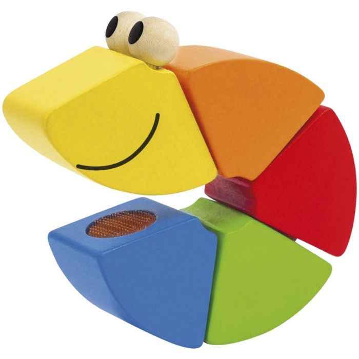 Weiteres Spielmaterial vom Artikel 62040, Klettwurm Freddi, lustig wandelbare Klettfigur, Klettspielzeug aus Holz, 16 cm Weiteres Spielmaterial vom Artikel 62040, Klettwurm Freddi, lustig wandelbare Klettfigur, Klettspielzeug aus Holz, 16 cm